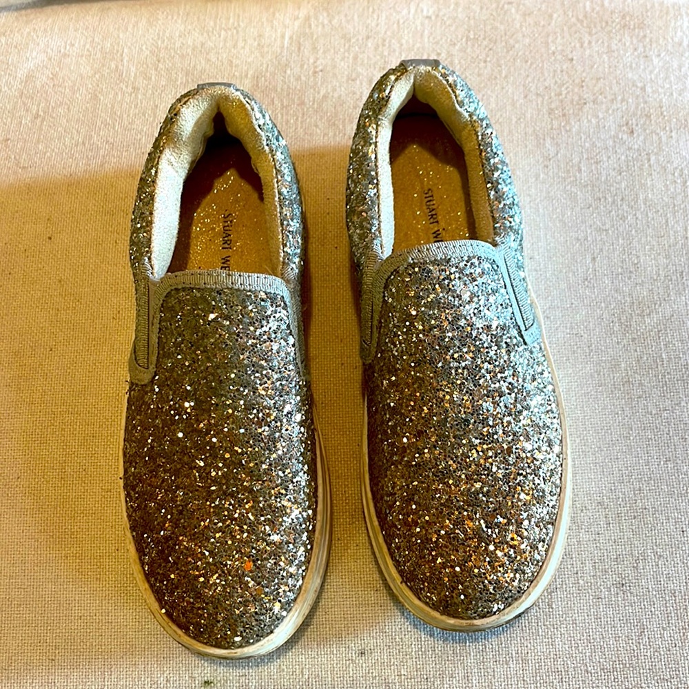 Stuart Weitzman Glitter Sneakers